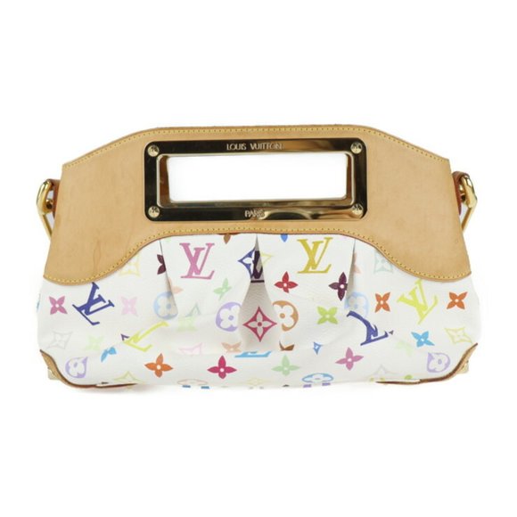 LOUIS VUITTON Judy PM Handbag M40257 Monogram Multicolor Leather Bron Semi-Shoul - Picture 3 of 8